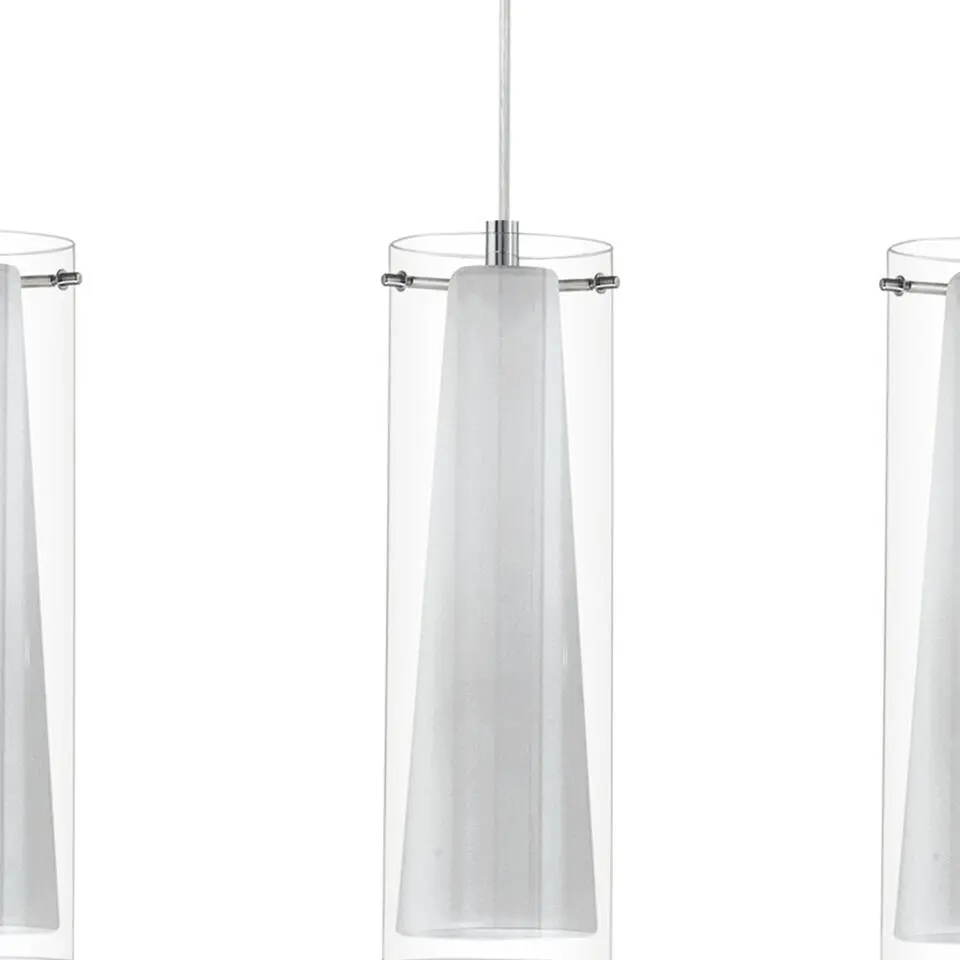EGLOPinto-Hanglamp-3Lichts-Chroom-Helder,Wit