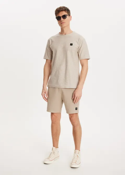 T-shirt met logo zand (ZND.L)