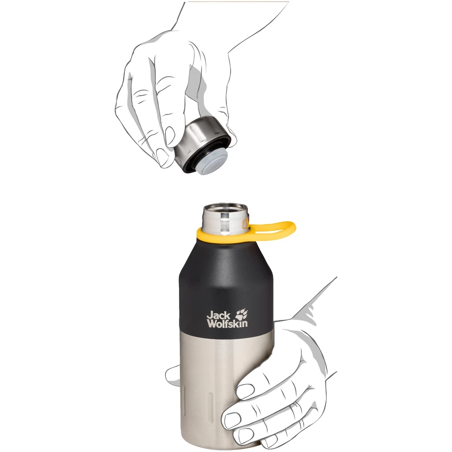 Jack Wolfskin Kole 350 ml Thermo - Trinkflasche black