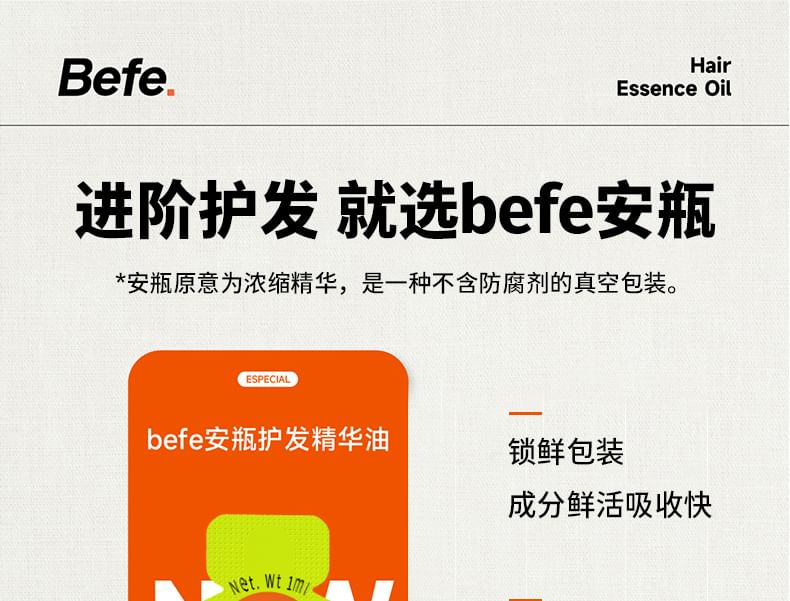 Befe - Sinaasappel Essence Voedende Haarolie Set