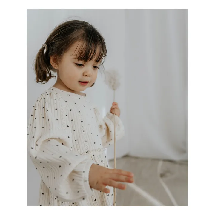 Fliink Blouse Pointelle Olivia Coton Bio | Crème