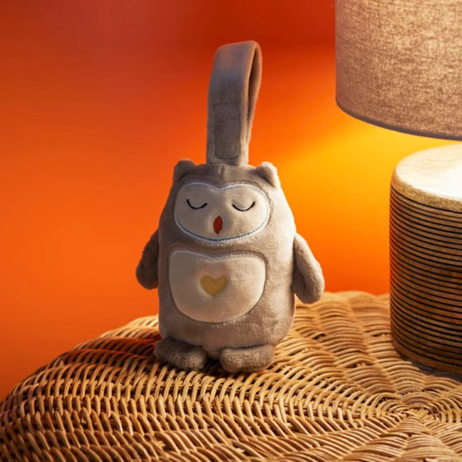 Tommee Tippee Einschlaf- und Durchschlafhilfe Grofriend wiederaufladbar, Ollie Eule inkl. Einschlafhilfe Mini-Grofriend Ollie Eule
