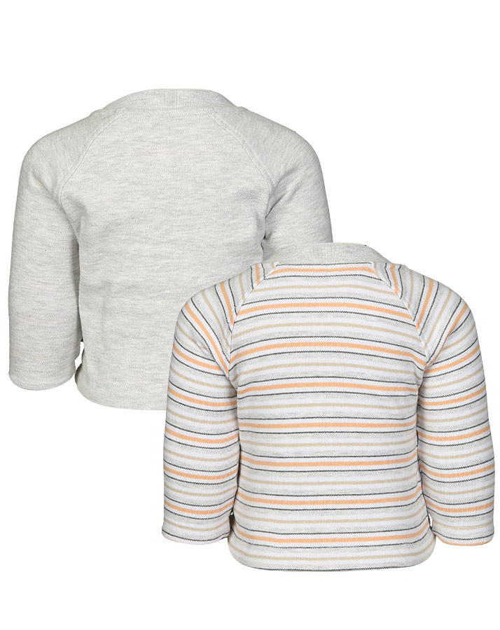 Wendejacke RINGEL LAMA in grau melange/orange