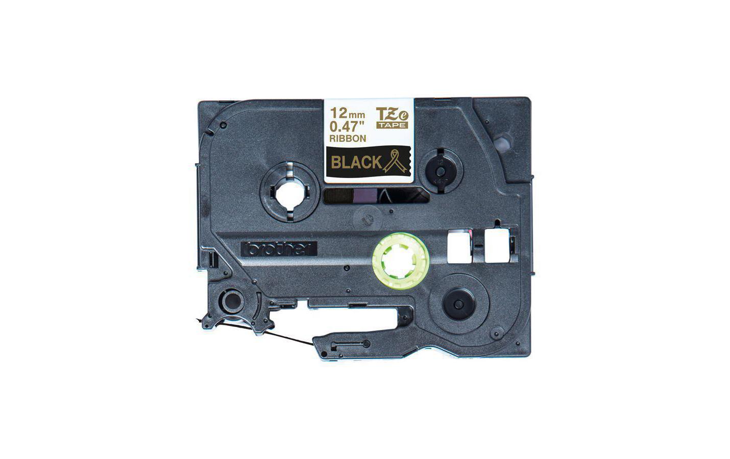 Beschriftungsband TZe-R334 Gold auf Schwarz12 mm-Beschriftungsband für Etikettendrucker