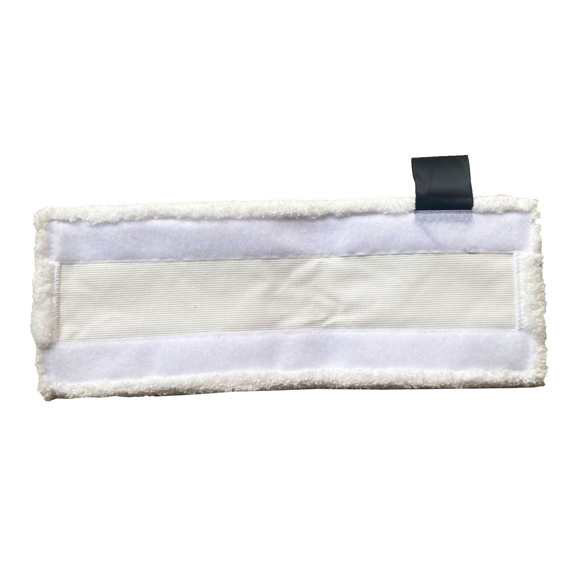 (6-tlg. Set) Mikrofaser Reinigungs Pads Tücher für Kärcher EasyFix Dampfreiniger - Weiss