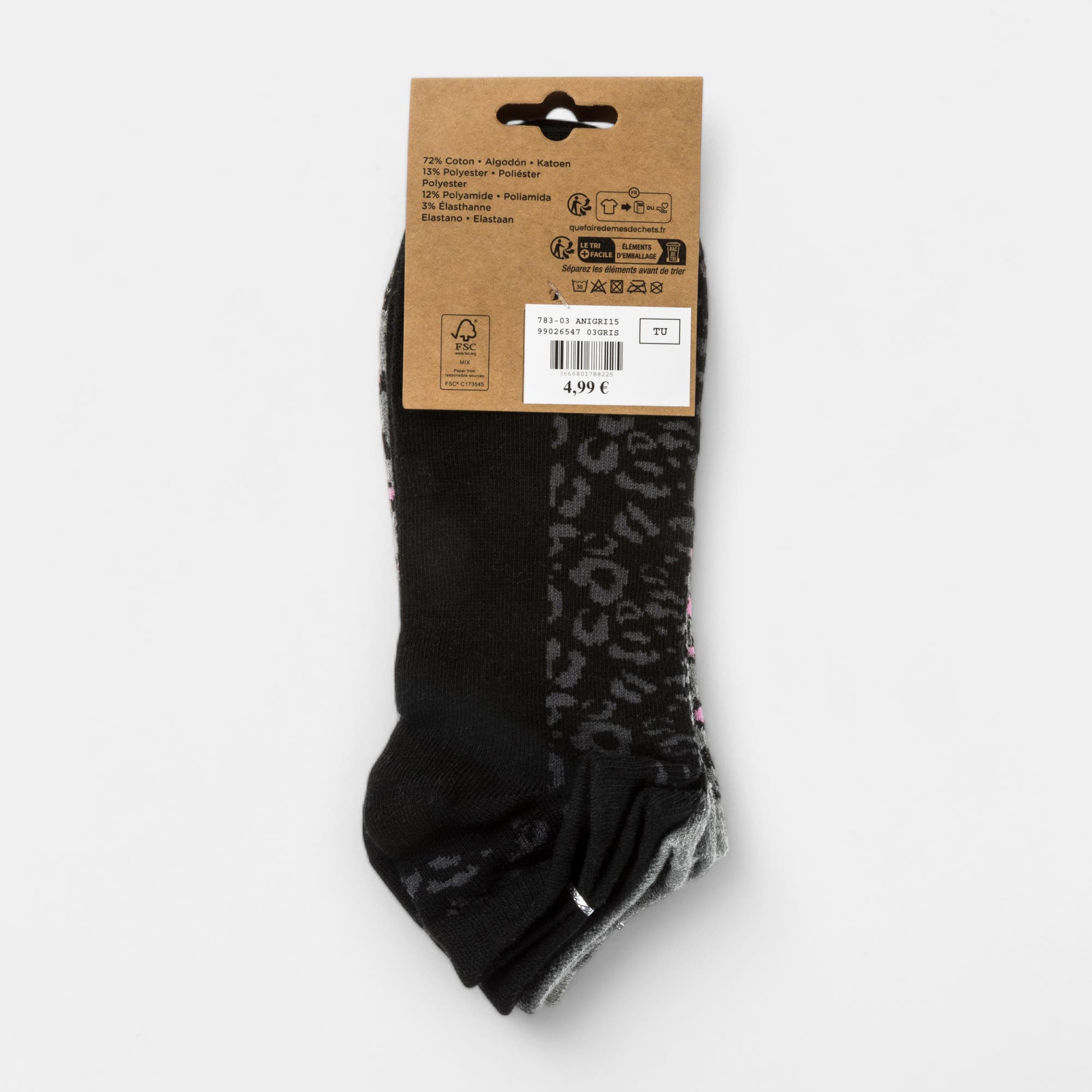 Chaussettes Femme gris