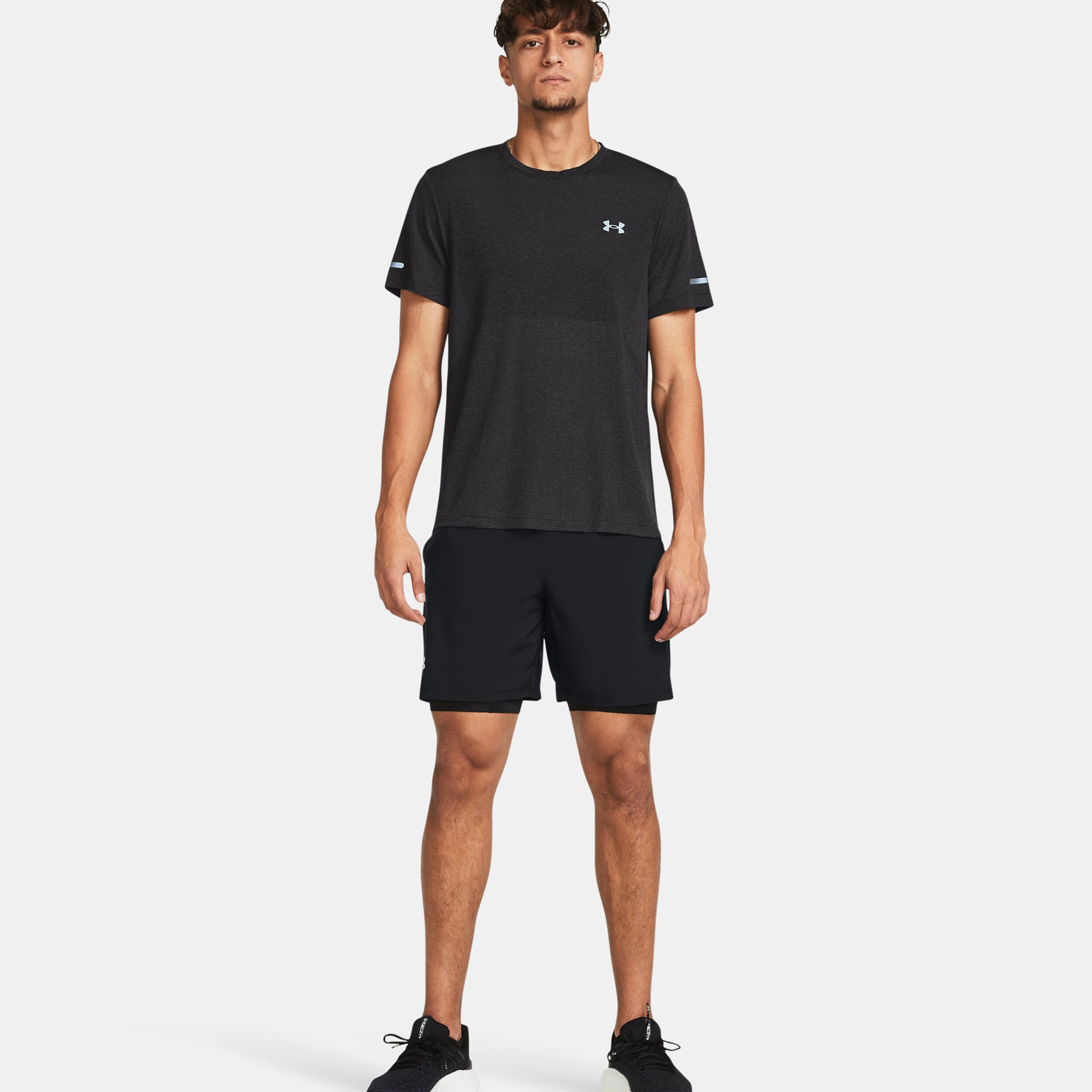 Under Armour Launch 5 Inch 2-in-1 Shorts Hommes - Noir