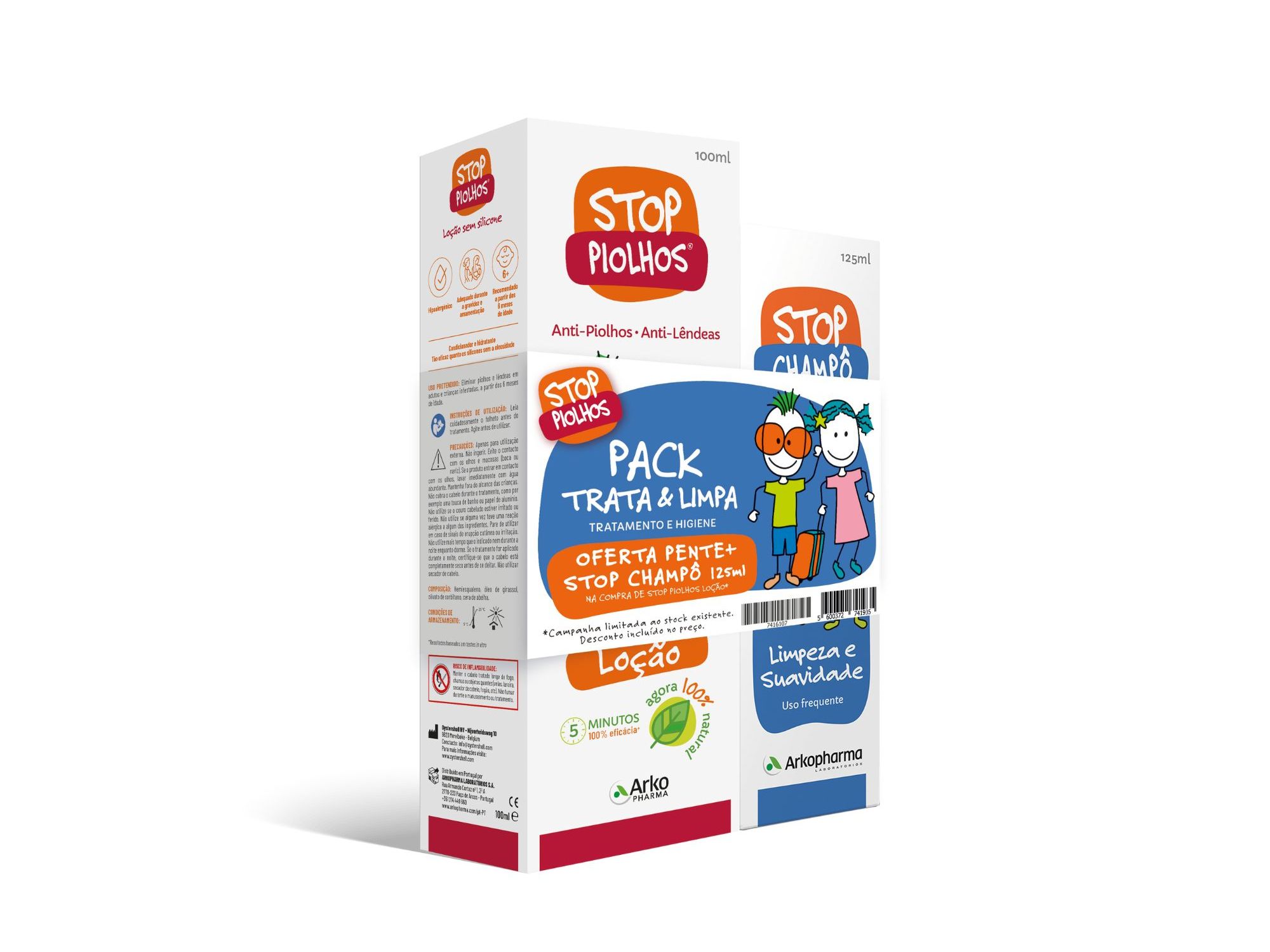PACK STOP PIOLHOS TRATA E LIMPA 100 125ML