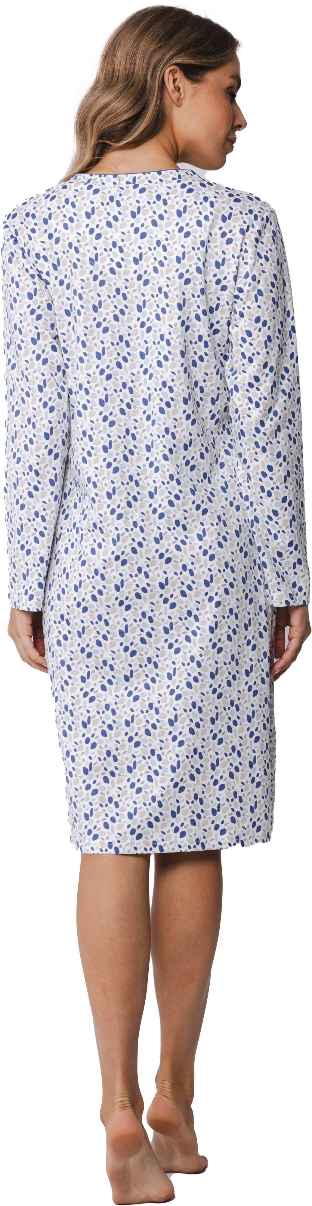 Pastunette nachthemd blauw/wit