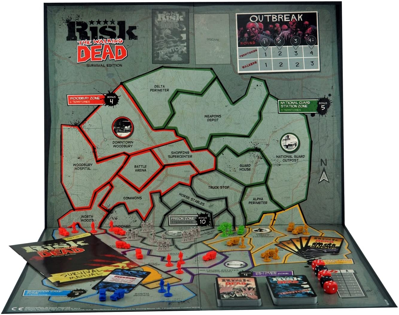 Risk - The Walking Dead - Survival Edition (englisch) Boardgame Brettspiel Game
