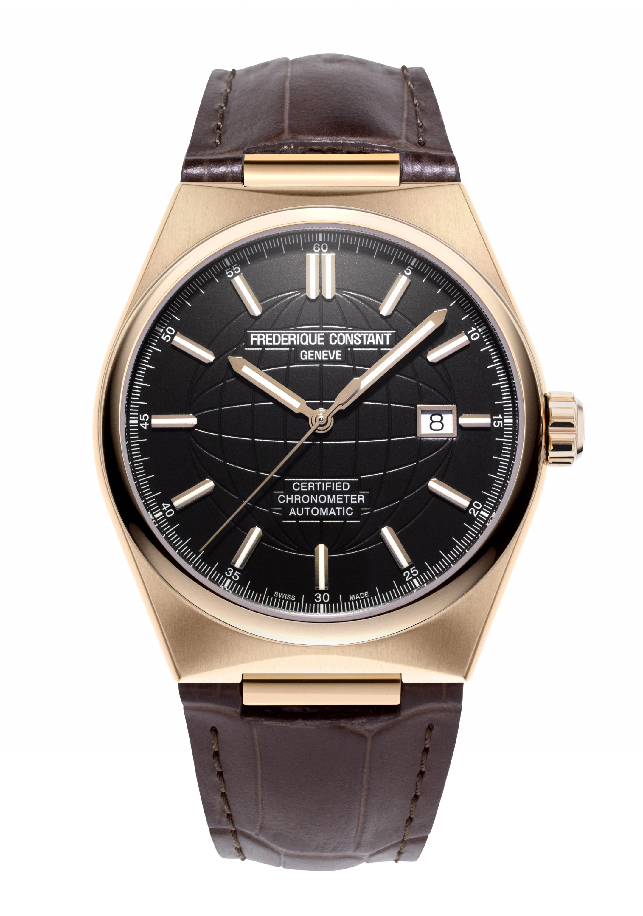 Frederique Constant Highlife COSC Automatik Herrenuhr Braun