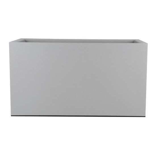Bac Granit carré en polypropylène 100% recyclable Stone 80x40xH.45cm