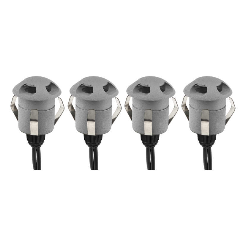 Trappelys 4-pk 24 V Ø36 mm 4x10 lm