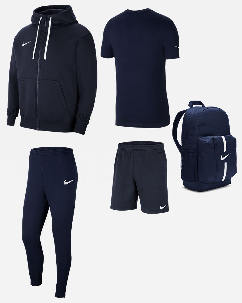 Ensemble Nike Team Club 20 pour Enfant. Sweat-shirt + Bas de jogging + Tee-shirt + Short + Sac (5 pièces)
