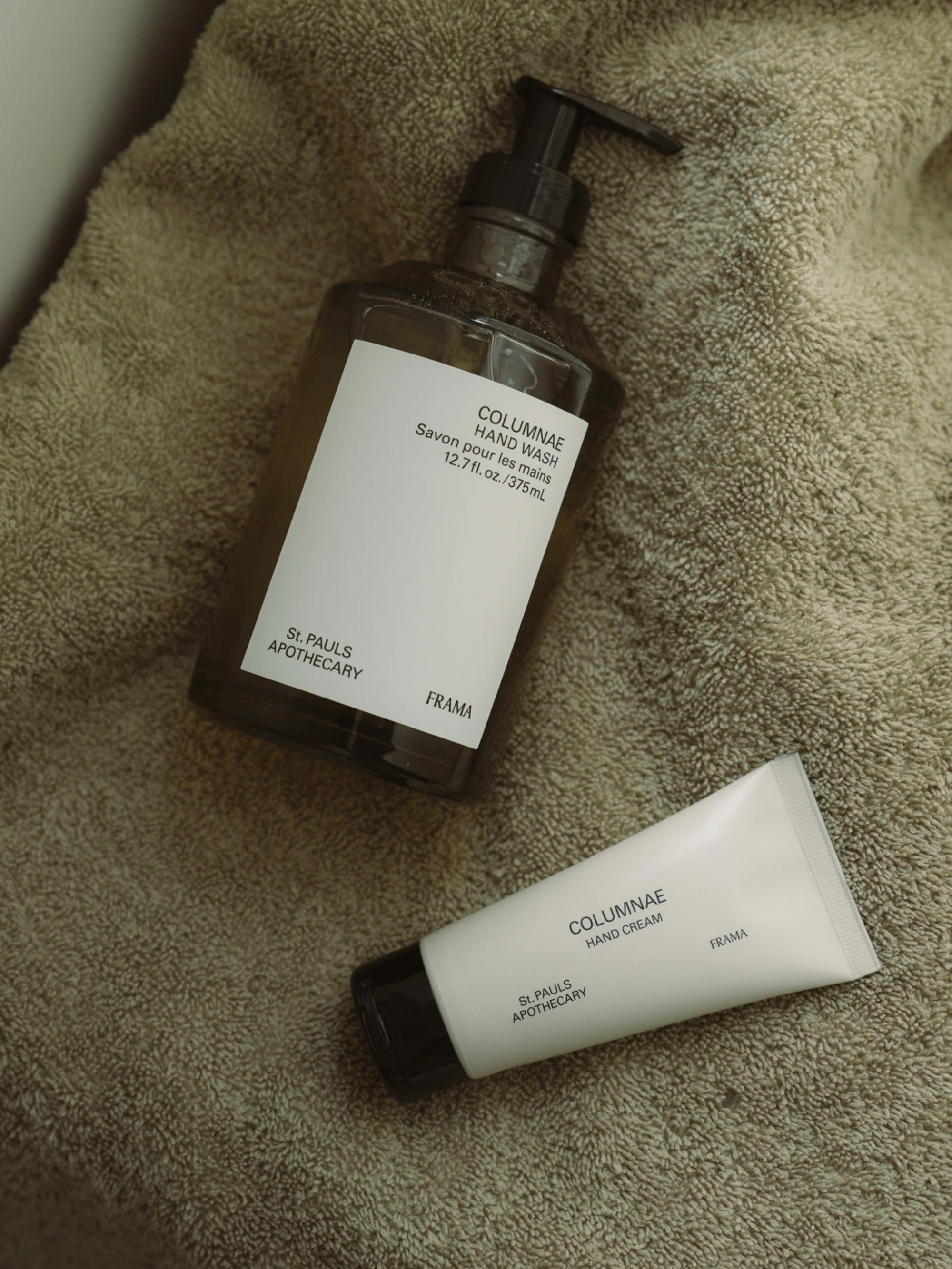 Handverzorgingsgeschenkset Columnae (vetiver, zwarte peper, bittere sinaasappel & tuya), 2-delig