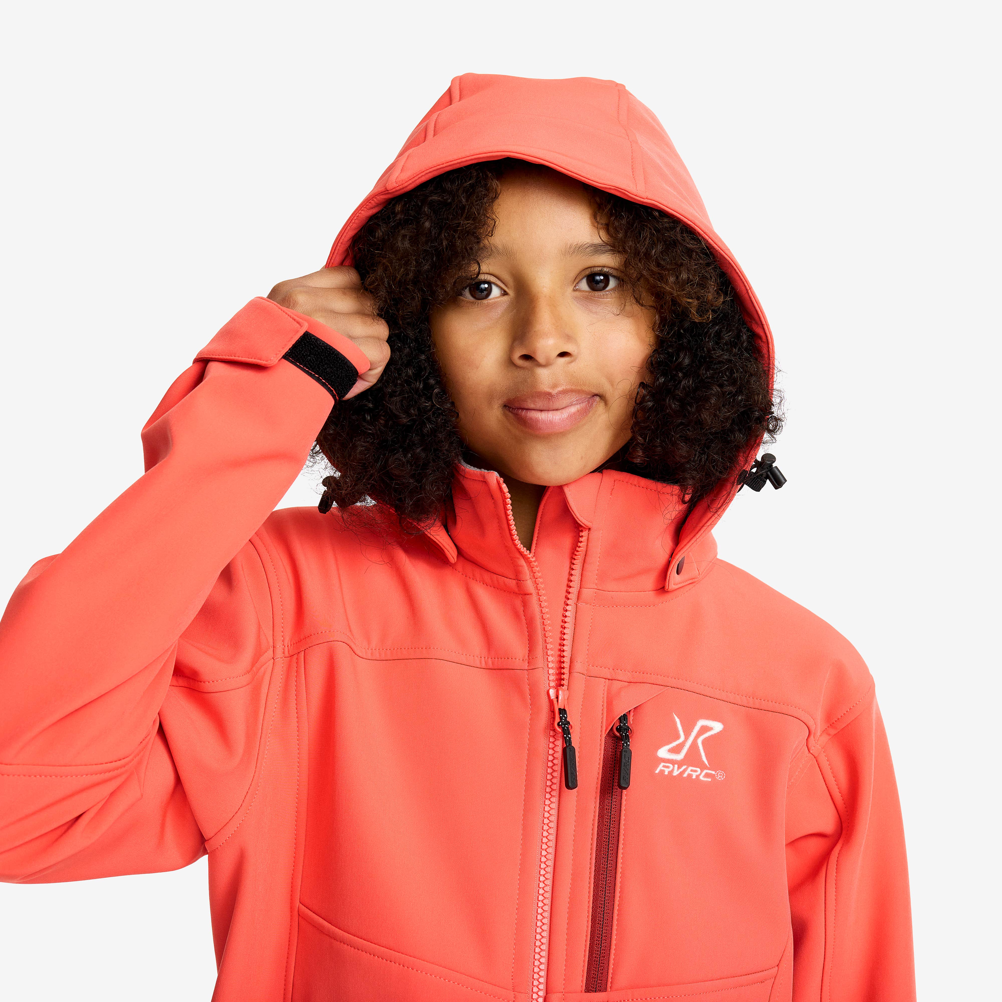 Hiball Softshell Jacket Teens Hot Coral