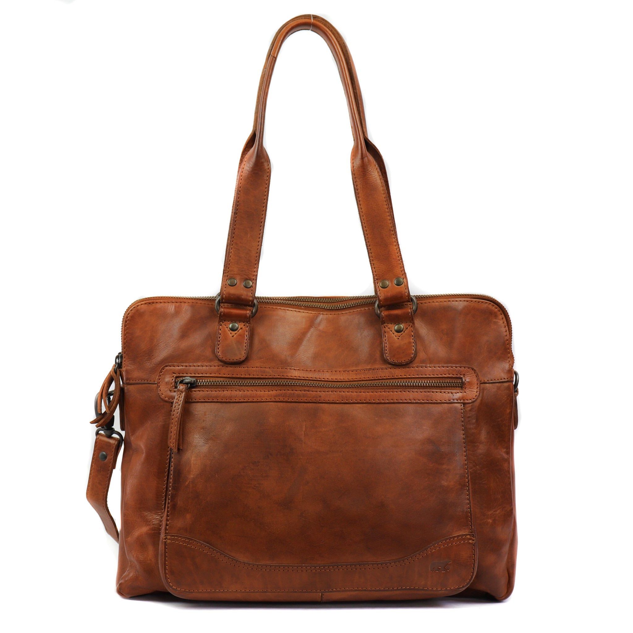 Hand-/schoudertas 'Lia' cognac Cognac