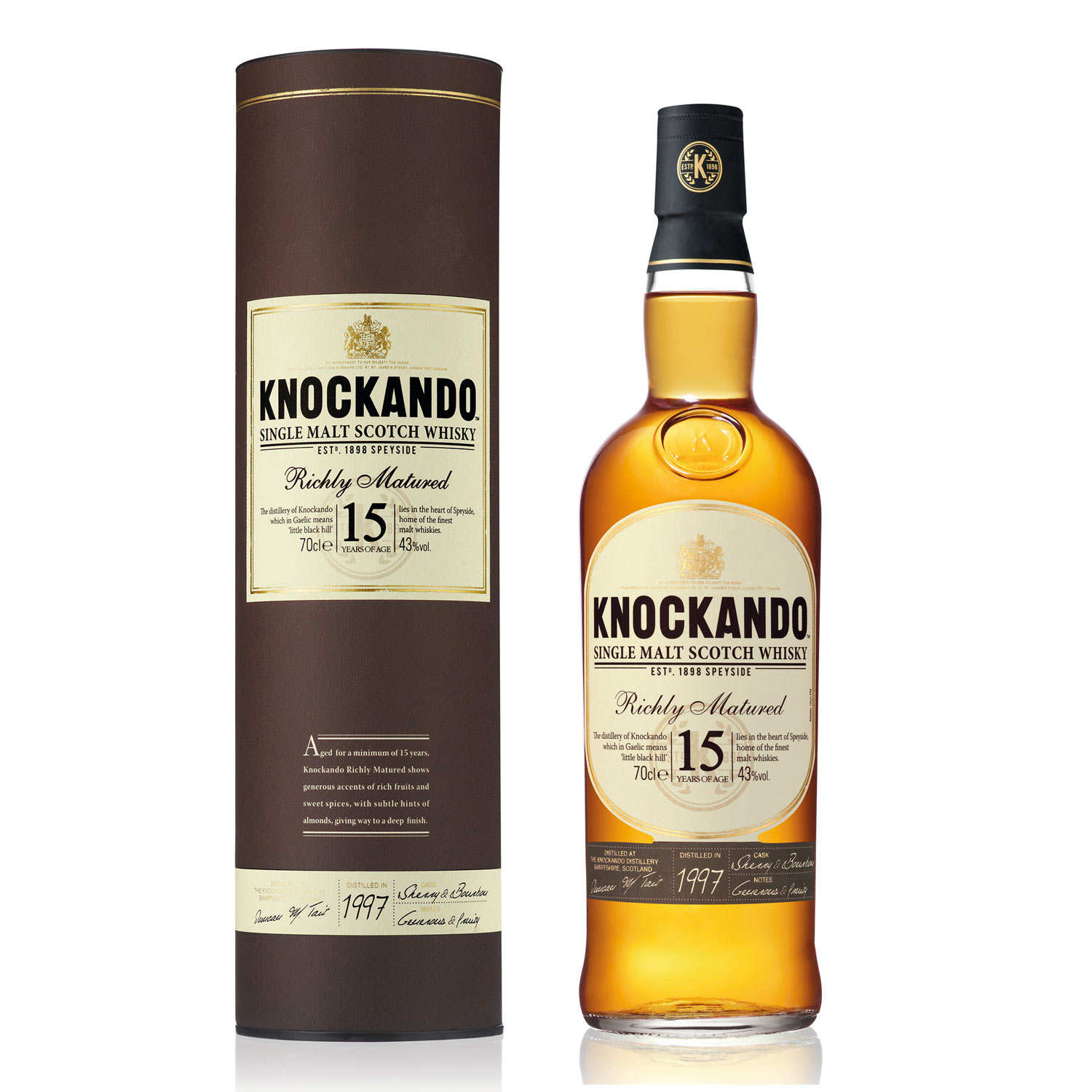 Whisky Knockando richly matured 15 ans 43%