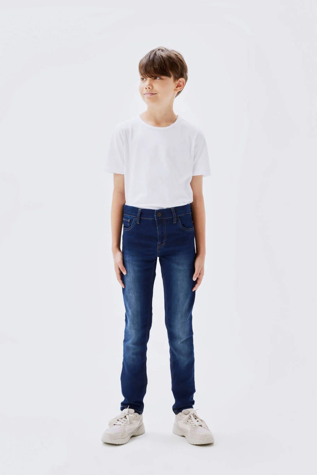 NAME IT slim fit jeans NKMTHEO dark blue denim