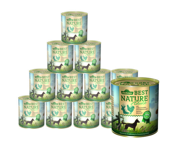 Dehner Best Nature Nassfutter für Hunde Adult