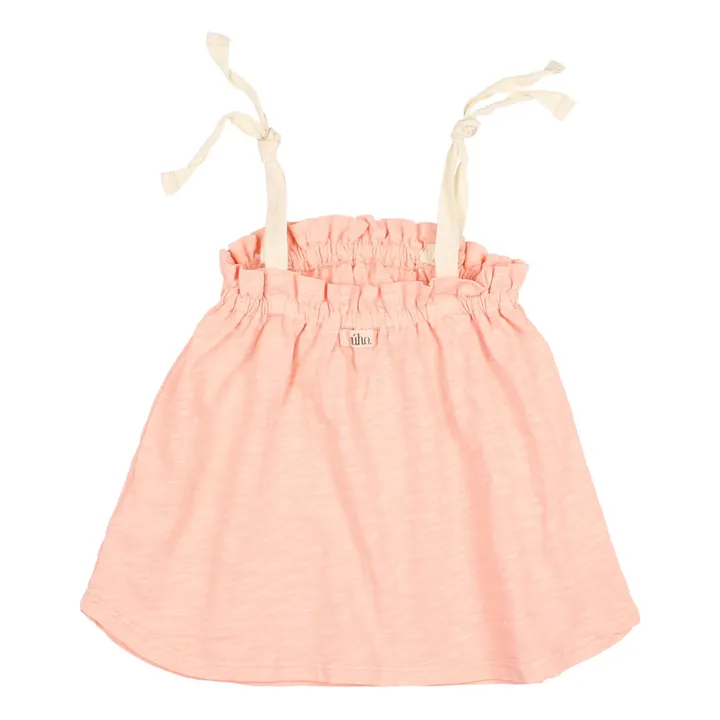 Búho Top à Bretelles Coton Bio Flamé | Rose
