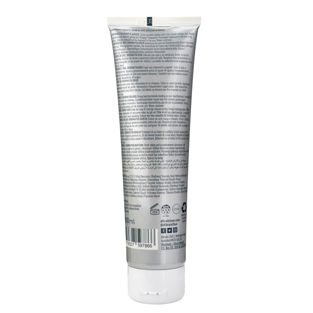 Altruist Zonnebrand Creme SPF 50100 ml
