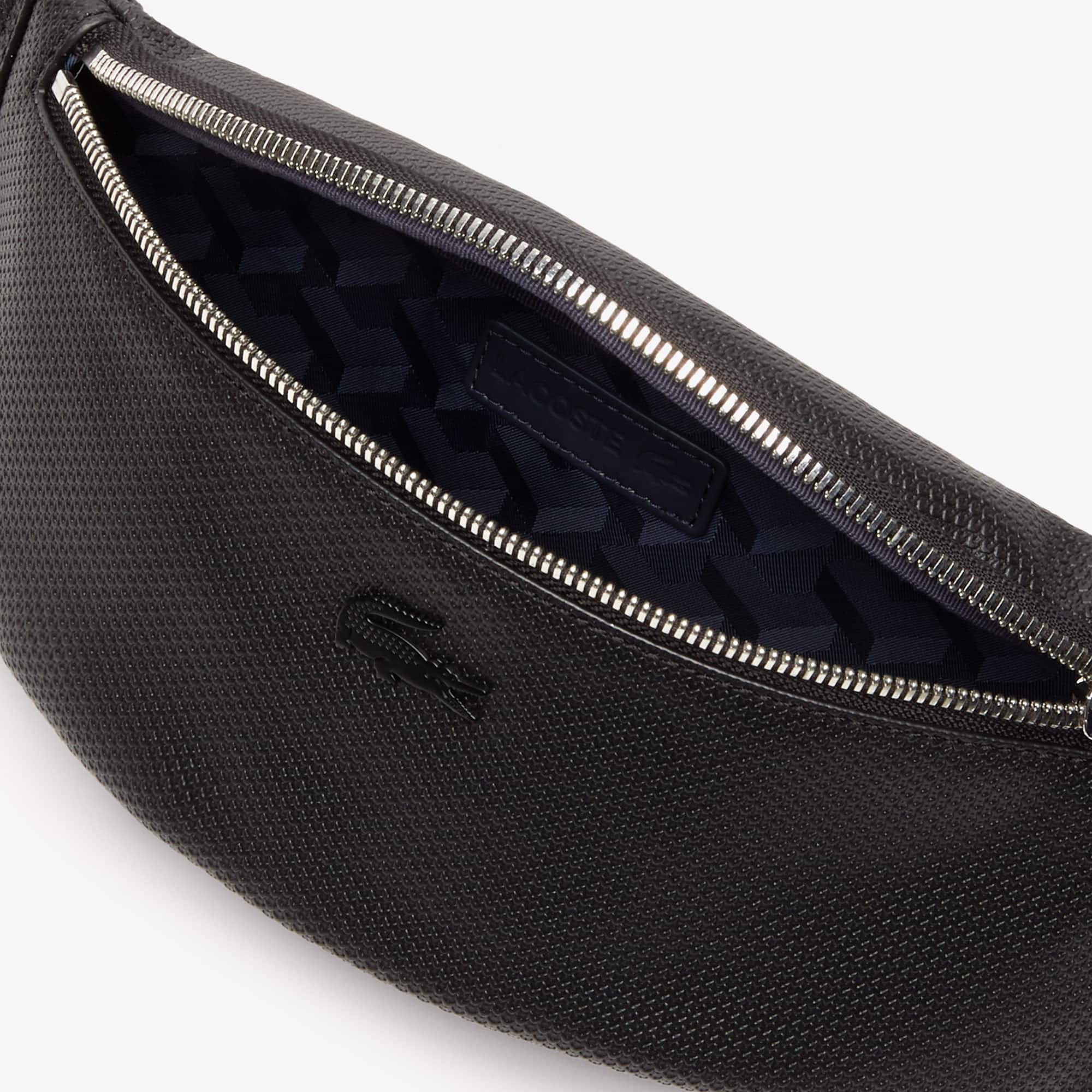 Sac banane Chantaco en cuir souple uni Sacs banane - Noir - Lacoste - Homme