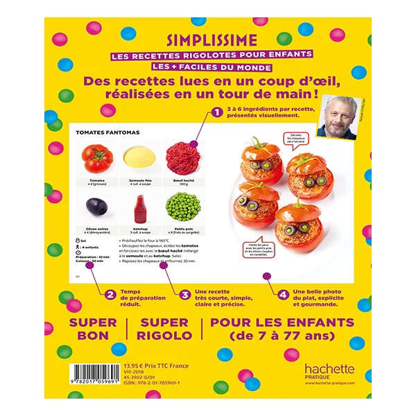 Livre Simplissime Les recettes rigolotes pour enfants Hachette pratiqu