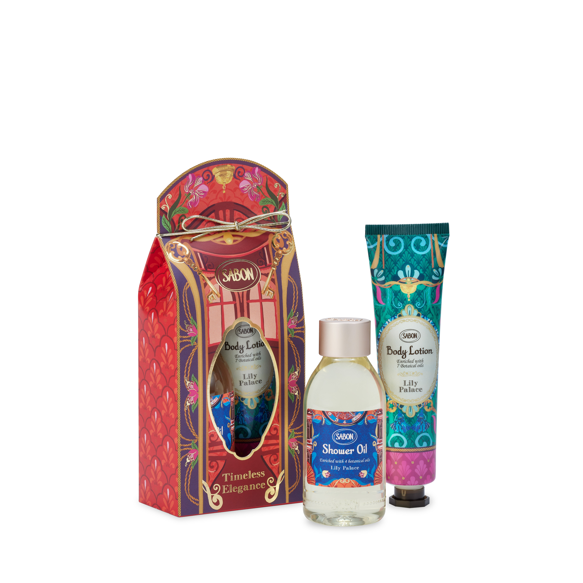 Kit duo Huile de douche et Crème corps Lily Palace |