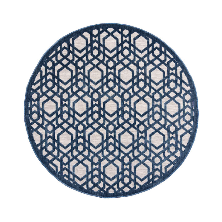 Rond buitenkleed - Piatto Oro Blauw