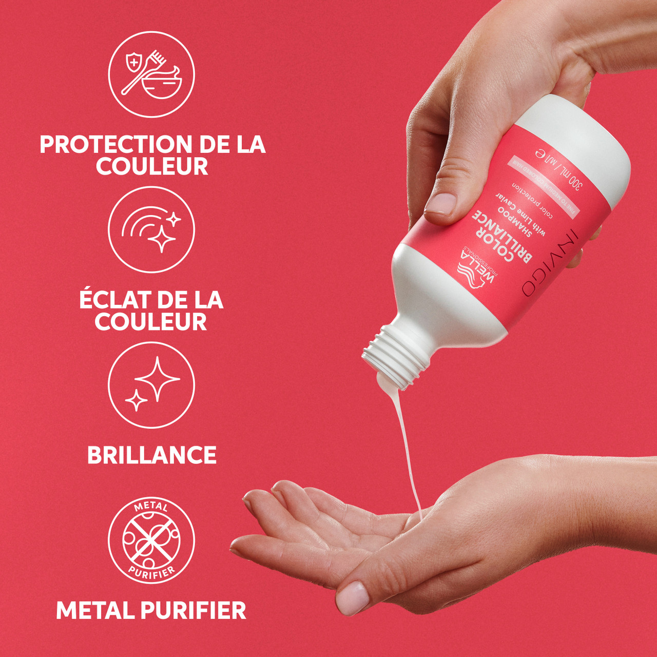 Shampoing Color Brilliance Invigo Cheveux Fins  normaux Wella 300 ML