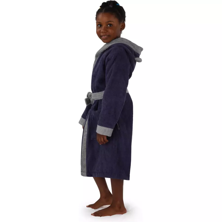 normani Kinder Bademantel aus Bio-Baumwolle Malia Lila  Otter