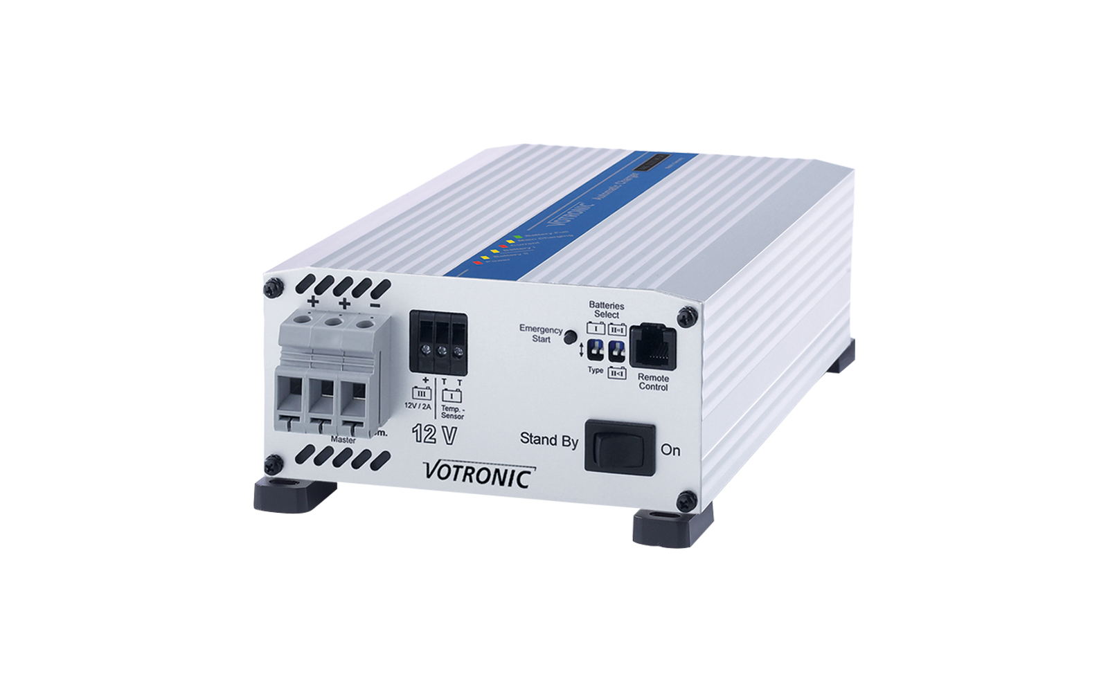 Votronic Vollautomatisches Ladegerät VAC 1215 F 3A mit Temperatursensor 12 V / 15 A