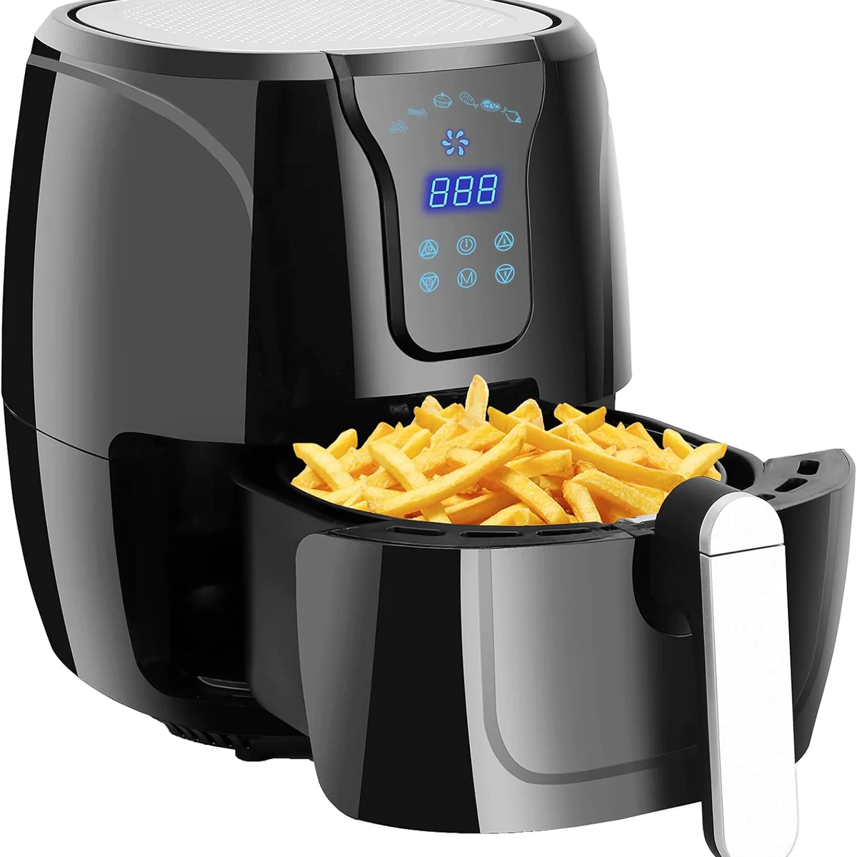 Friteuse sans Huile XL 3,5L Air Fryer avec Recettes Airfryer avec 6 Pr