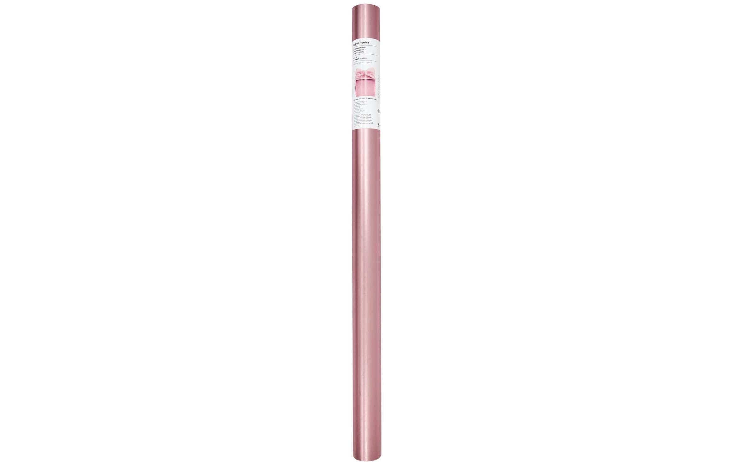Geschenkpapier Metallic 70 cm, 1 Stück, Rosa mattIdeales Geschenkpapier für jeden Anlass mit Metalliceffekt