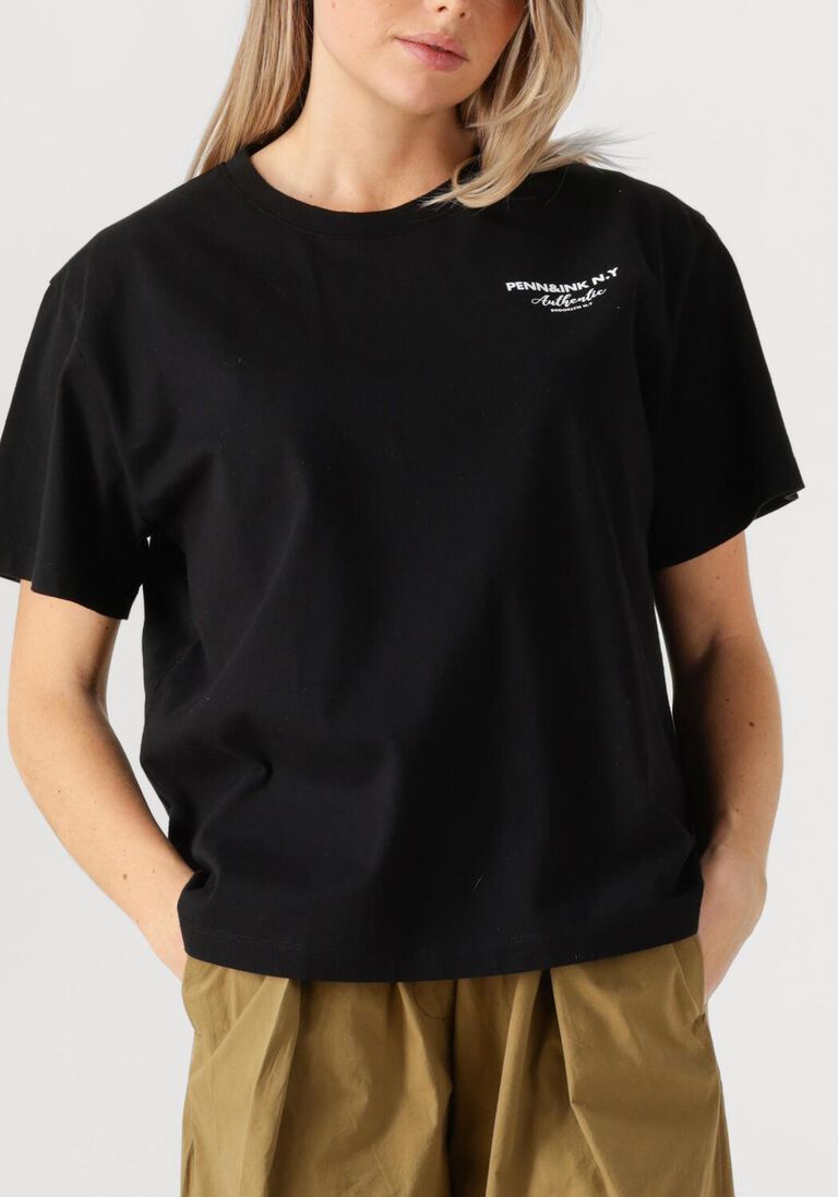 zwarte penn & ink t-shirt t-shirt print