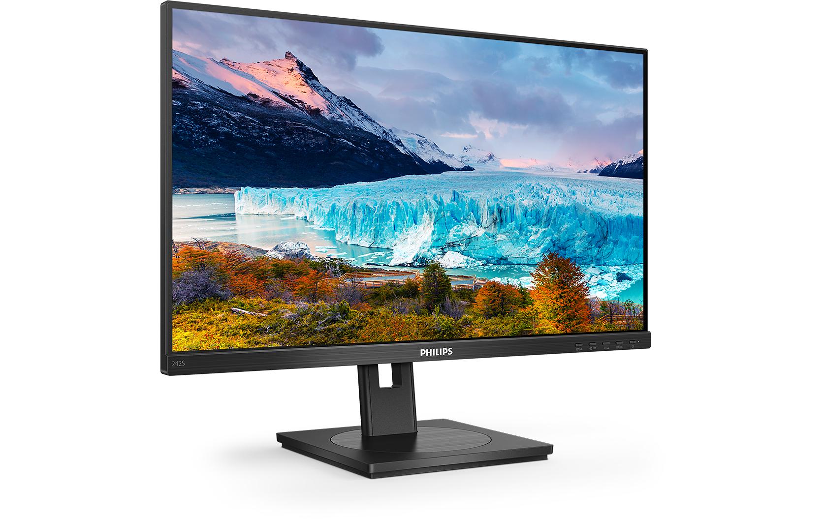 Monitor 242S1AE/00<br>Hochauflösender und ergonomischer 23.8