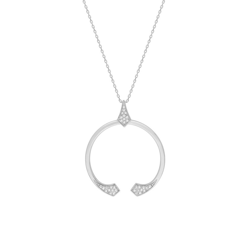 Collier Femme - Oxyde de zirconium - Argent 925 - Longueur : 42 cm