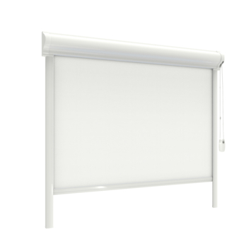 Rolgordijn Draaikiepraam kunststof of aluminium 1109 roomwit