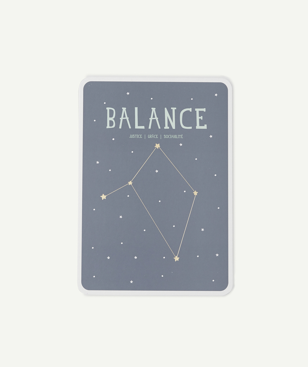 MILESTONECARTE POSTER ZODIAC BALANCE BÉBÉ
