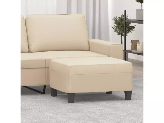 Repose-pied Crème 70x55x41 cm Tissu microfibre
