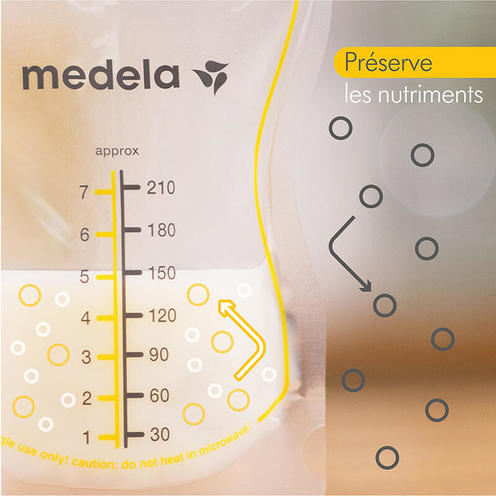 Sachets de conservation lait maternel Easy Pour - Lot de 50 - MEDELA