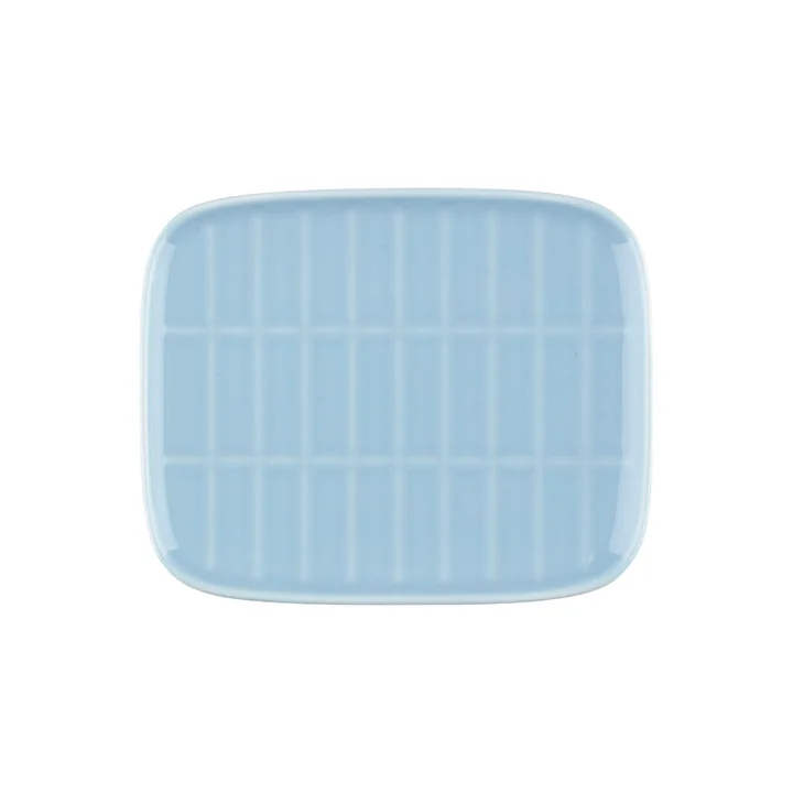 Marimekko - Tiiliskivi Servierplatte, 15 x 12 cm, hellblau