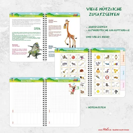 FLVG Grundschulplaner mit Frieda & Otto A5, 2024/2025