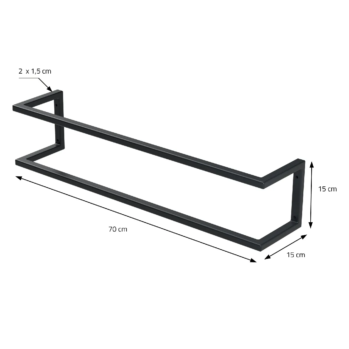 ML-Design Porte-serviettes mural - Anthracite