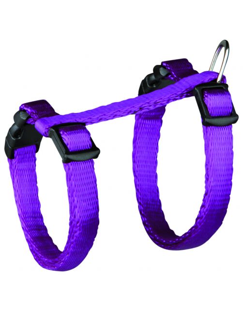 Trixie Kittentuig Met Riem Nylon - Kattenharnas - 19-31 cm\/8 mmx120 cm Multi-Color