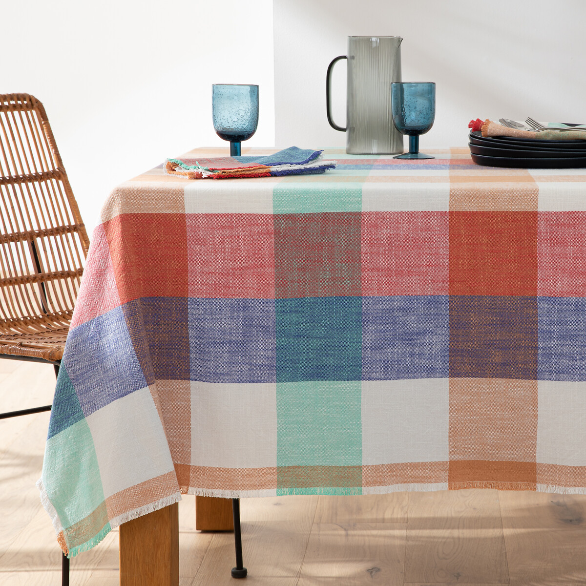 LA REDOUTE INTERIEURS<br>Toalha de mesa em algodão tingido/tecido, Formia