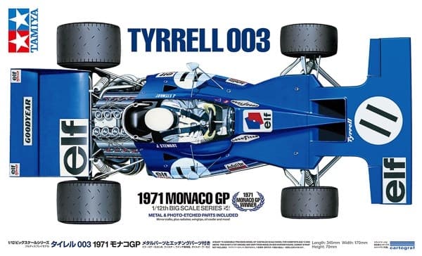 Tamiya 1/12 Tyrrell 003 1971 Monaco GP