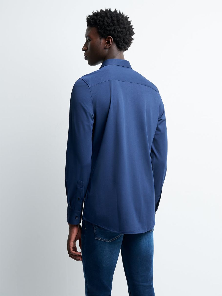 Chemise extraslim unie