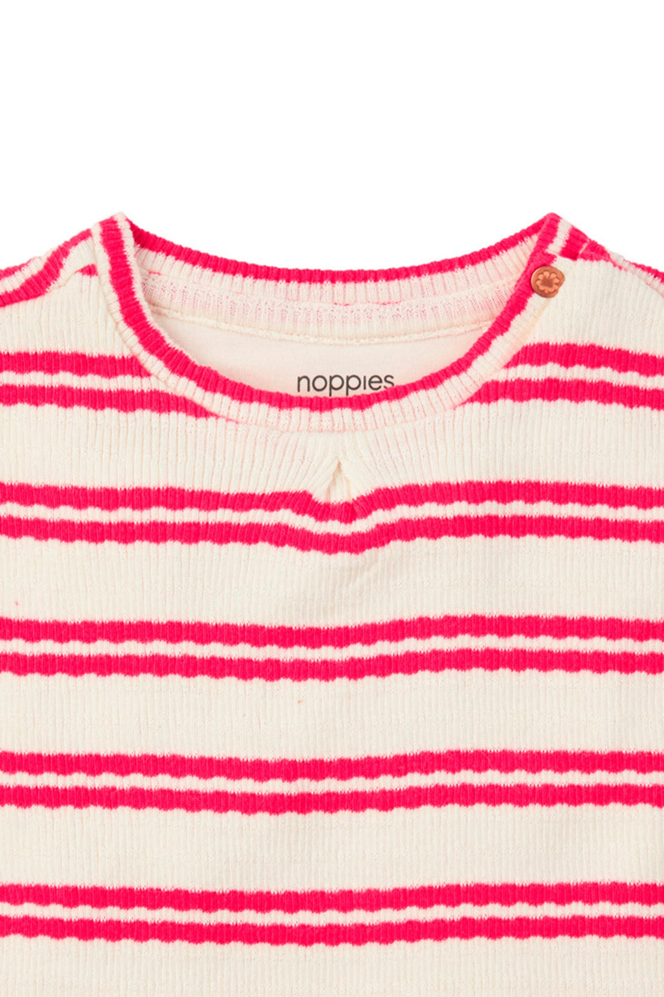 Noppies Baby T-shirt Marfa Stripe pattern Pink